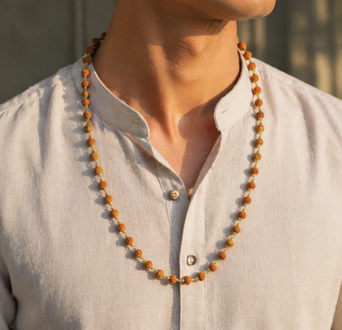 Gold Plated Premium Rudraksh Mala