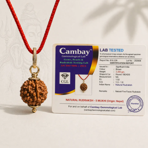 AUTHENTIC NEPALI 5-MUKHI RUDRAKSH – Paanch Mukhi | For EVERYONE